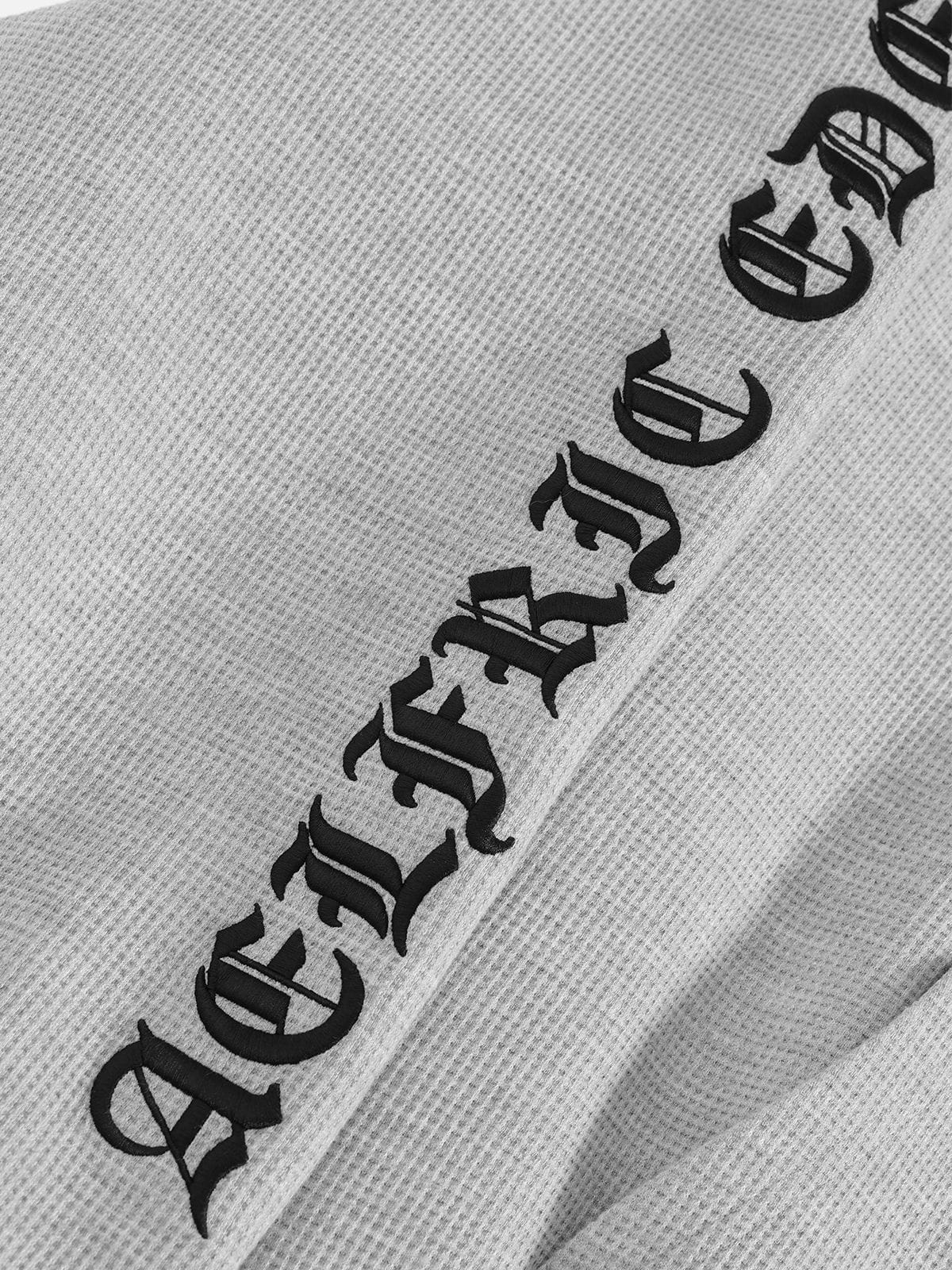 Aelfric Eden Boxy Waffle Zip Up Hoodie