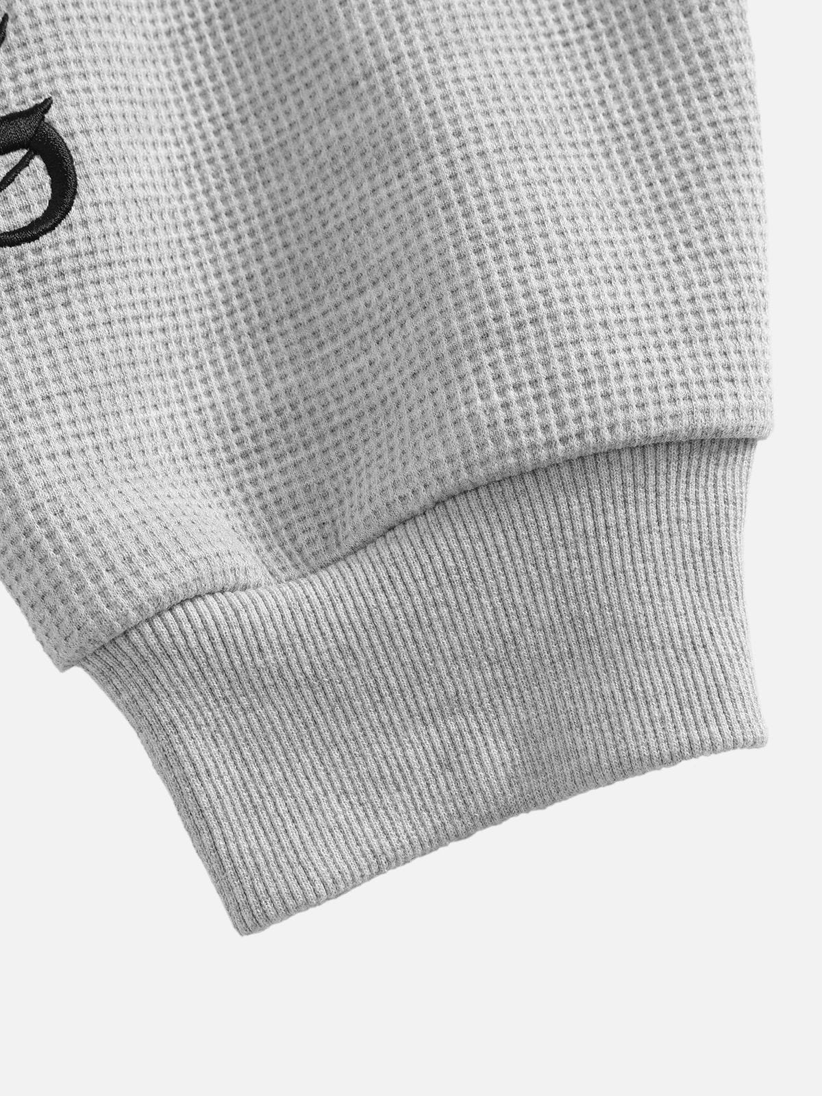 Aelfric Eden Boxy Waffle Zip Up Hoodie